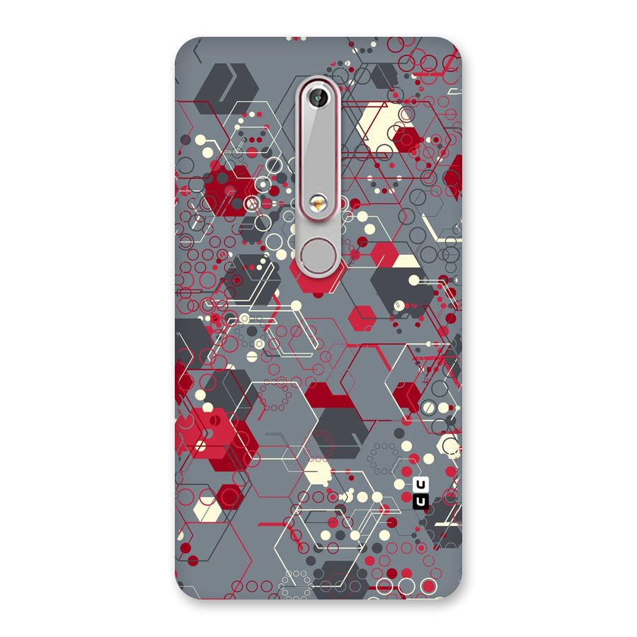 Hexagons Pattern Back Case for Nokia 6.1