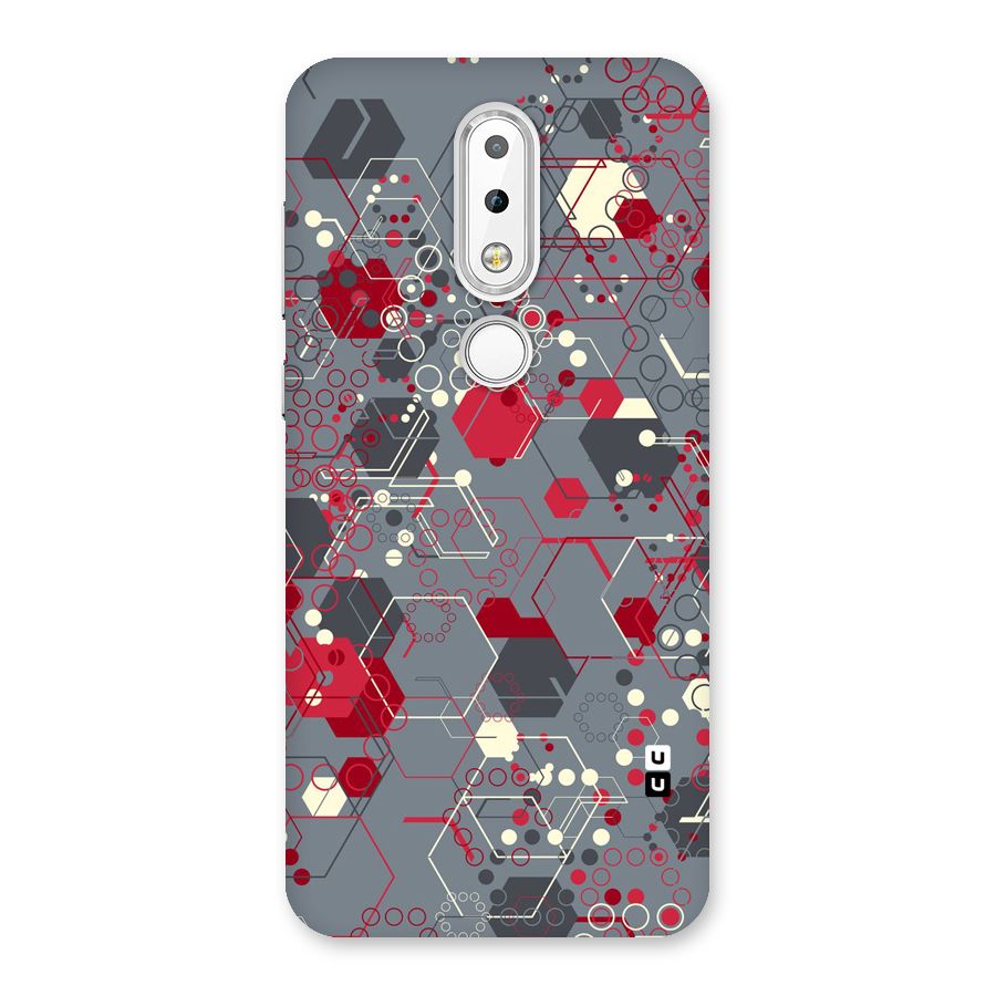 Hexagons Pattern Back Case for Nokia 6.1 Plus
