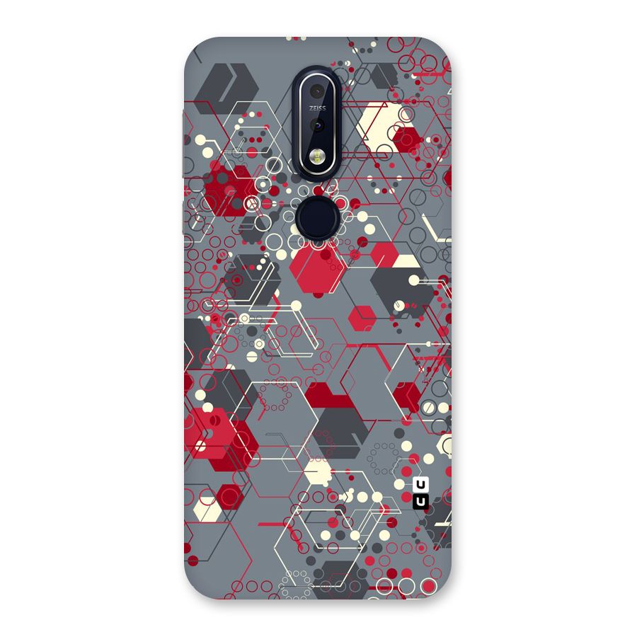 Hexagons Pattern Back Case for Nokia 7.1