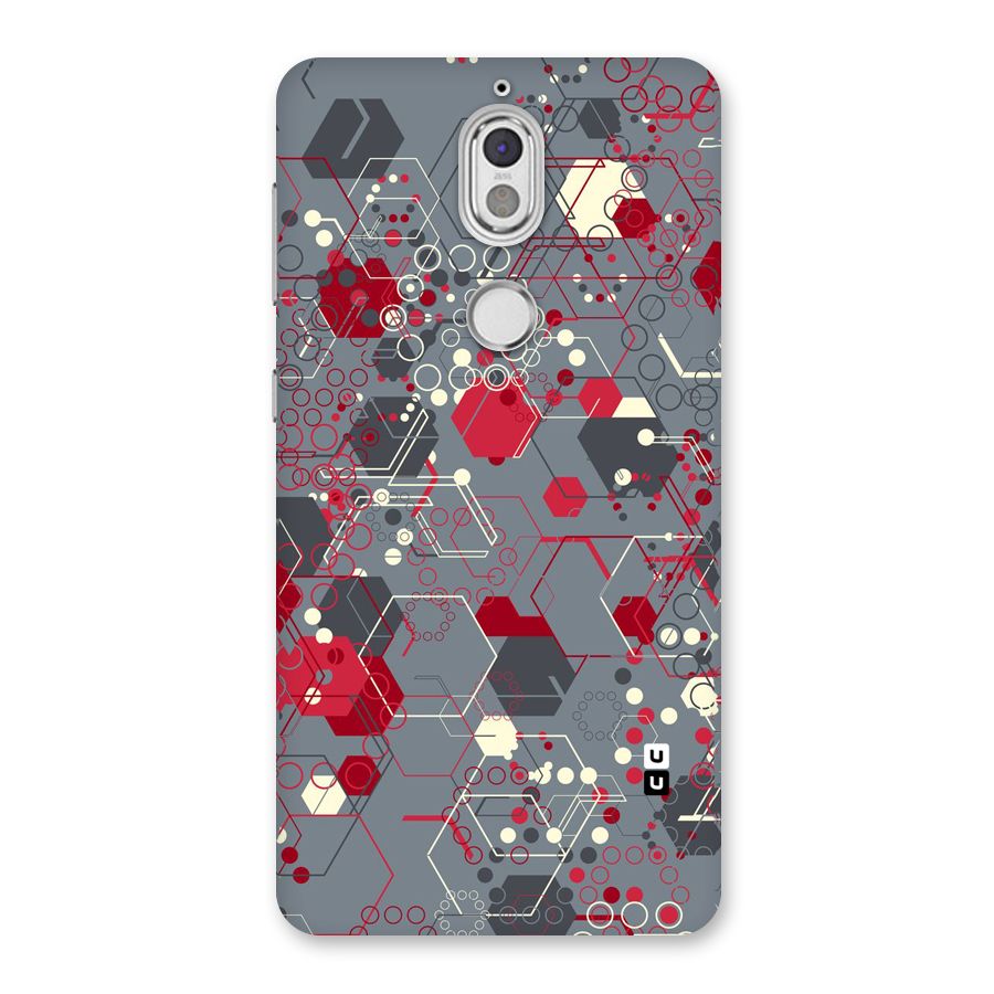 Hexagons Pattern Back Case for Nokia 7