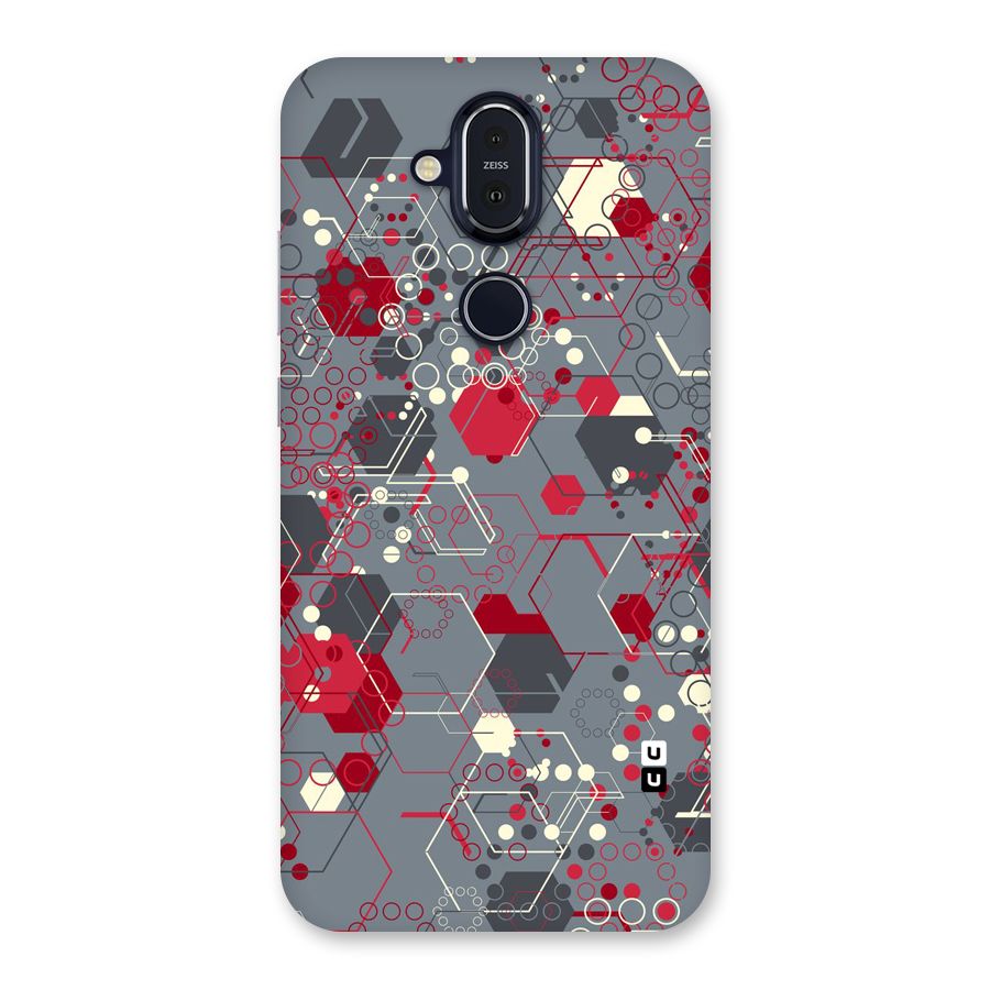 Hexagons Pattern Back Case for Nokia 8.1