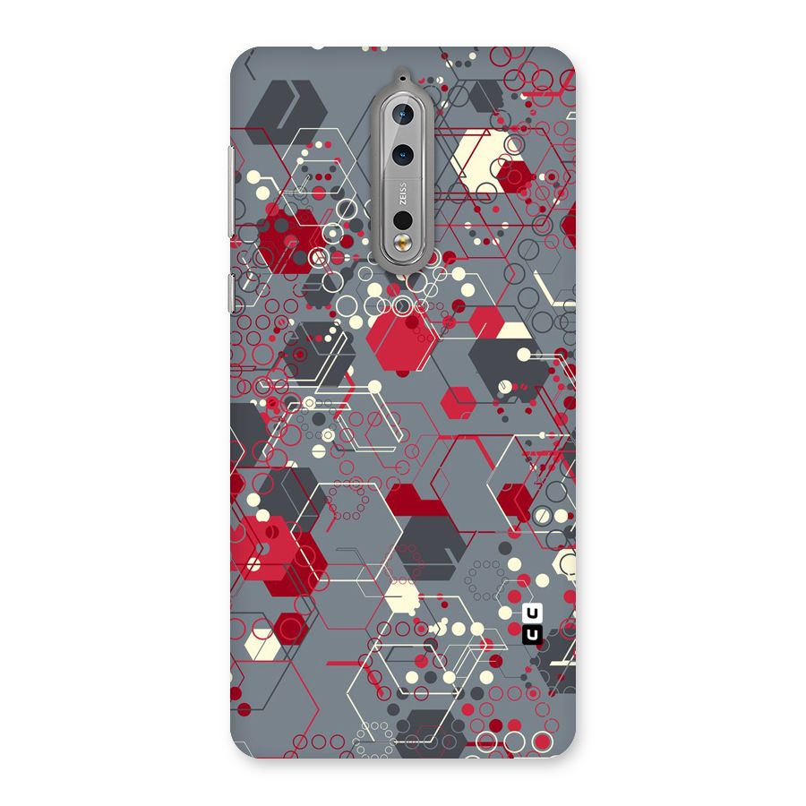 Hexagons Pattern Back Case for Nokia 8