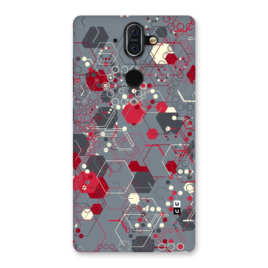 Hexagons Pattern Back Case for Nokia 8 Sirocco