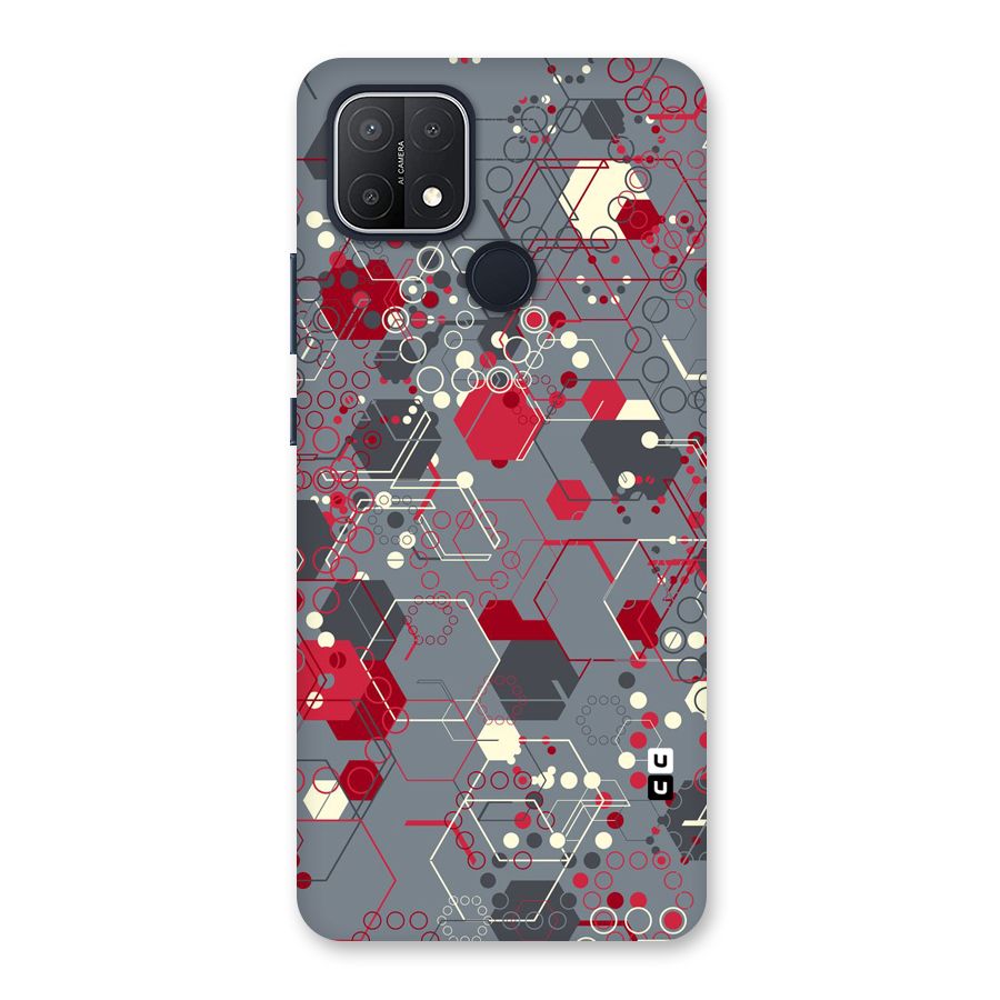 Hexagons Pattern Back Case for Oppo A15