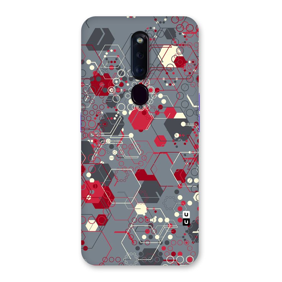 Hexagons Pattern Back Case for Oppo F11 Pro