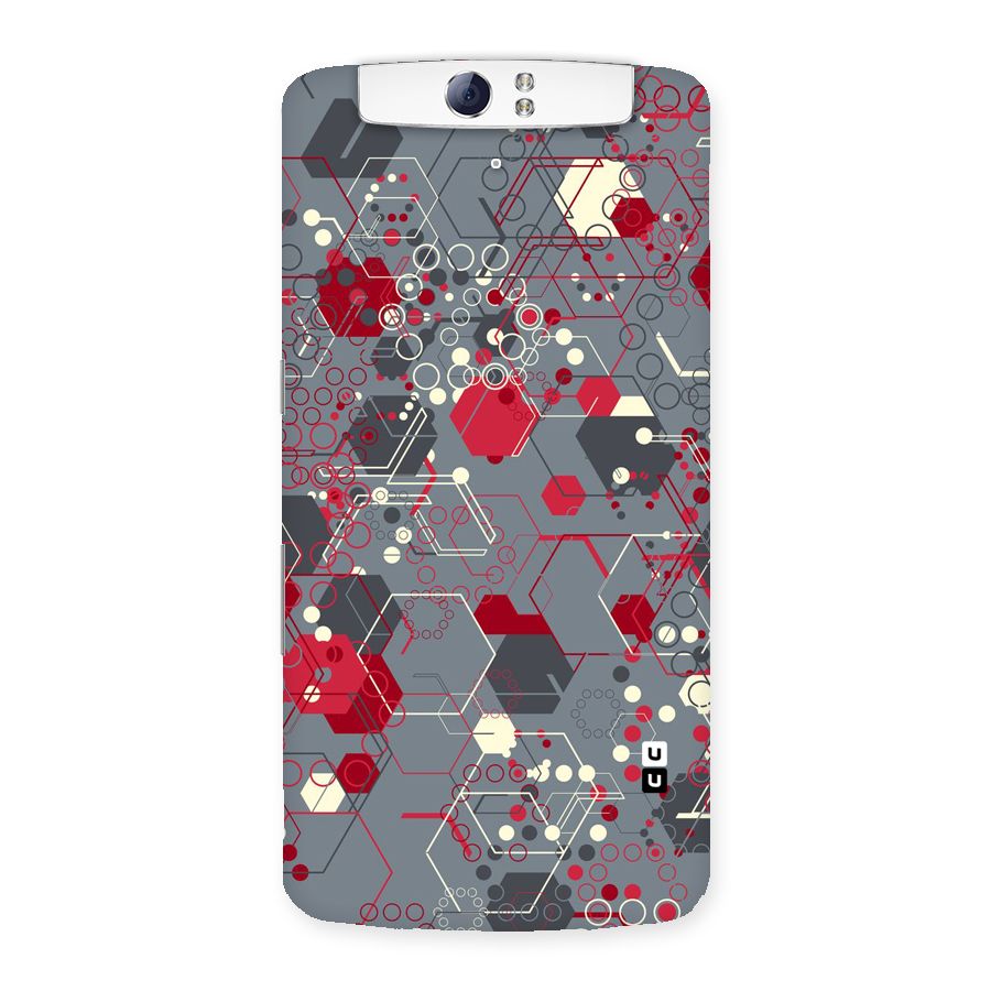 Hexagons Pattern Back Case for Oppo N1