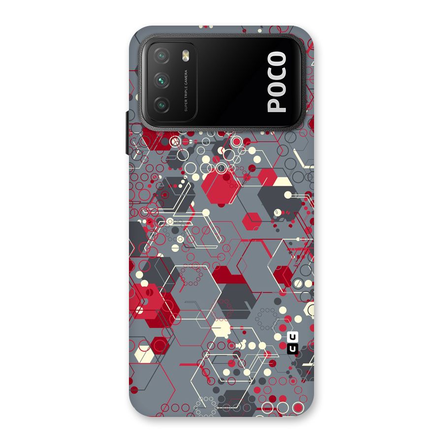 Hexagons Pattern Back Case for Poco M3