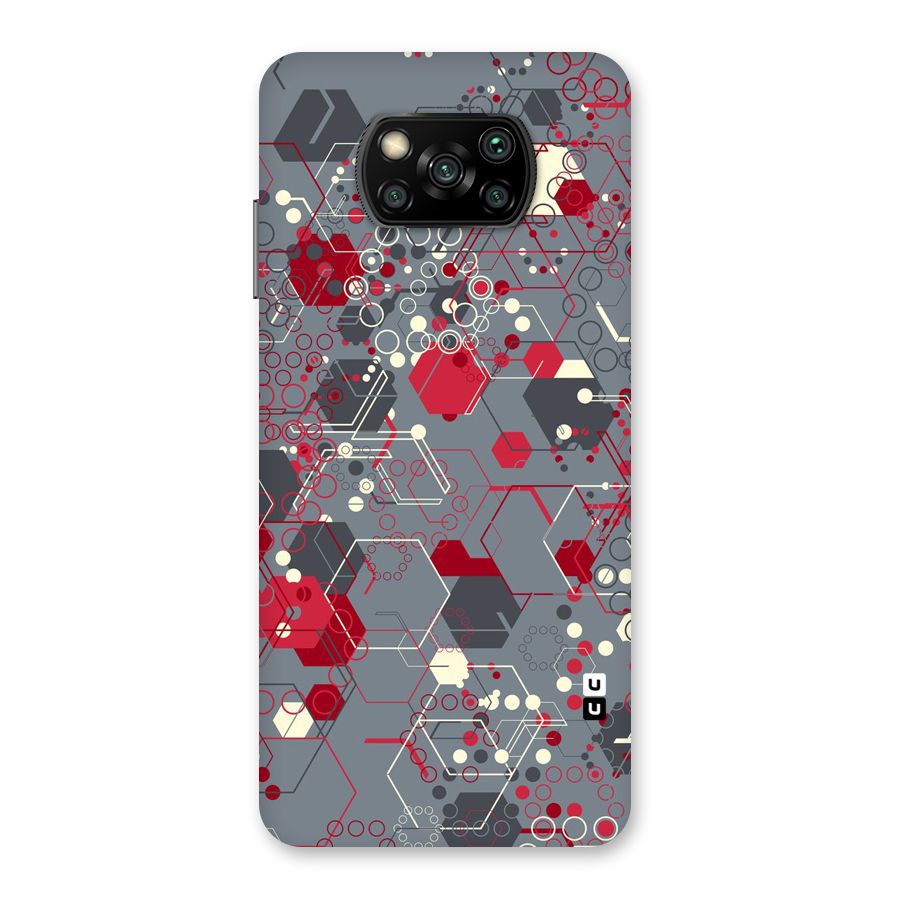 Hexagons Pattern Back Case for Poco X3
