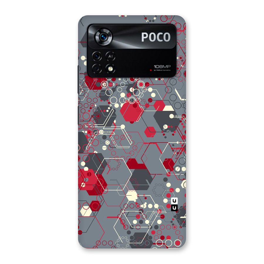 Hexagons Pattern Back Case for Poco X4 Pro 5G