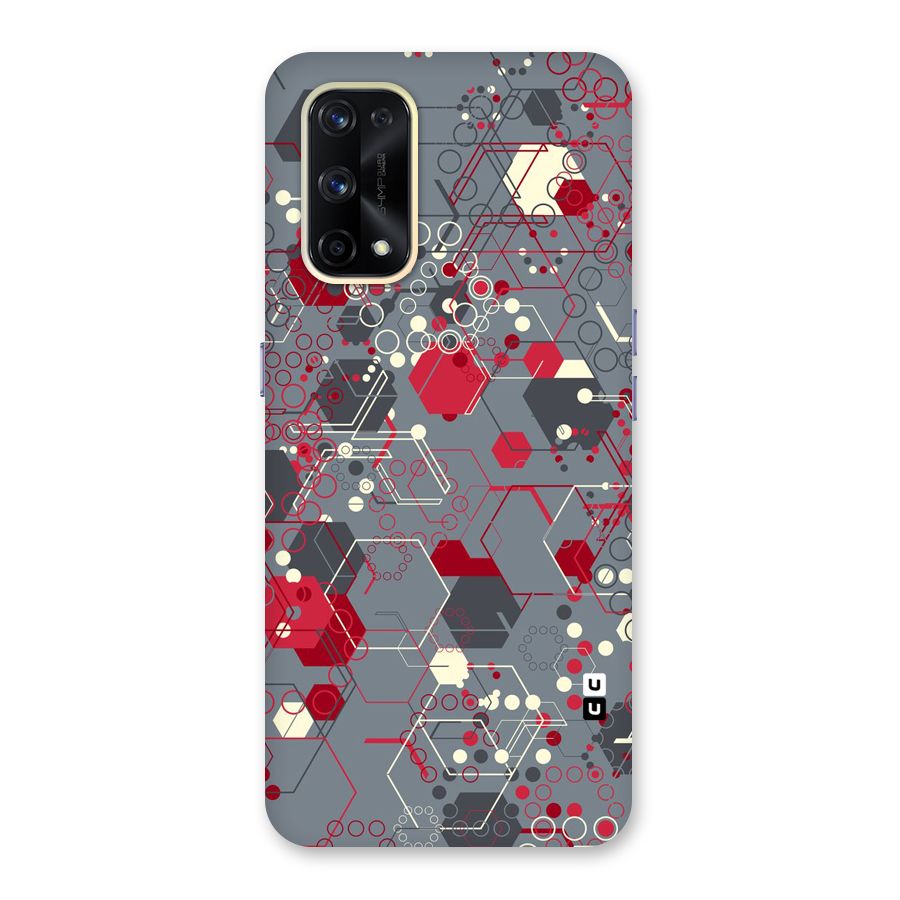 Hexagons Pattern Glass Back Case for Realme X7 Pro