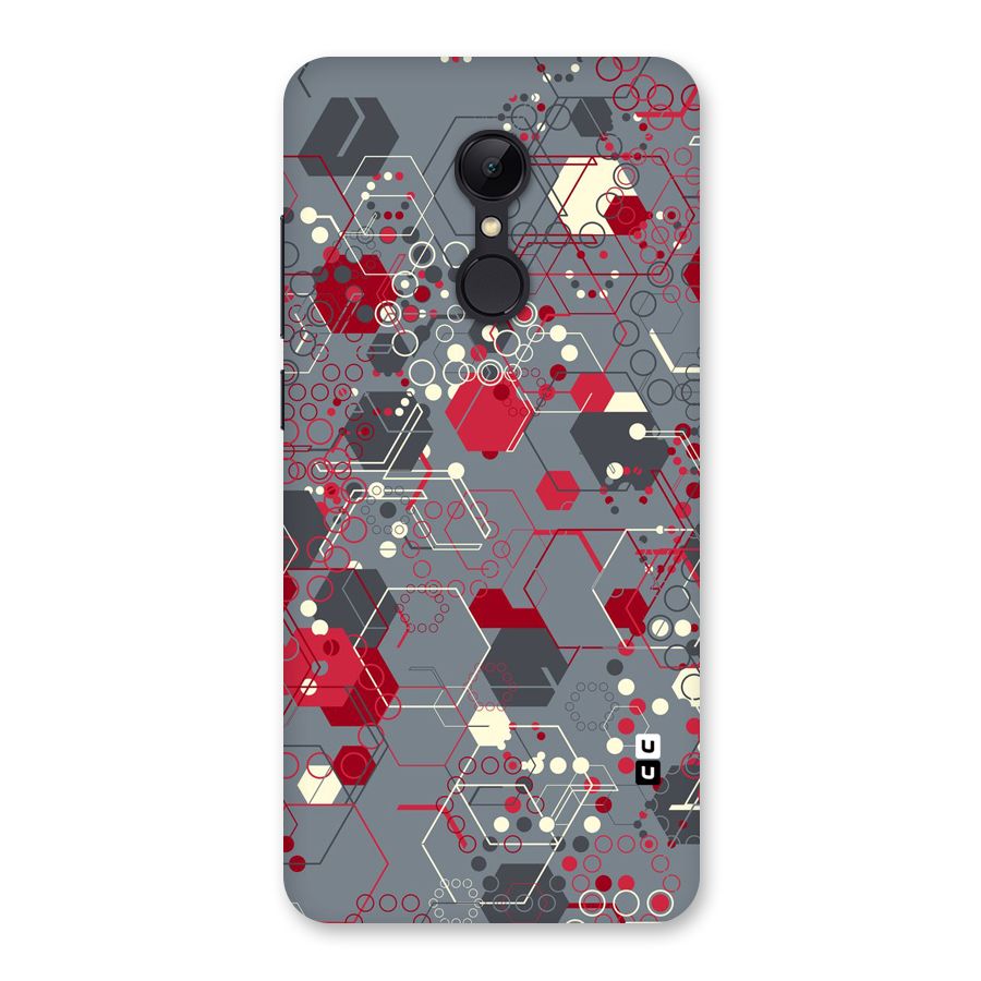 Hexagons Pattern Back Case for Redmi 5