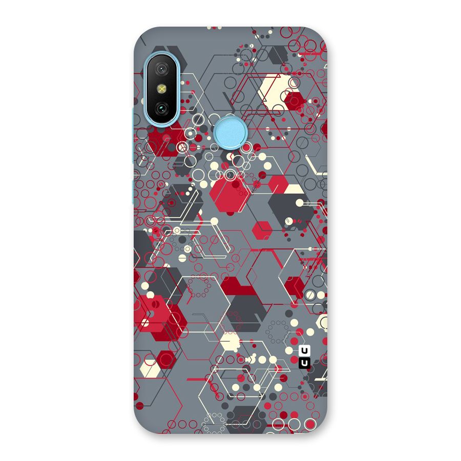 Hexagons Pattern Back Case for Redmi 6 Pro