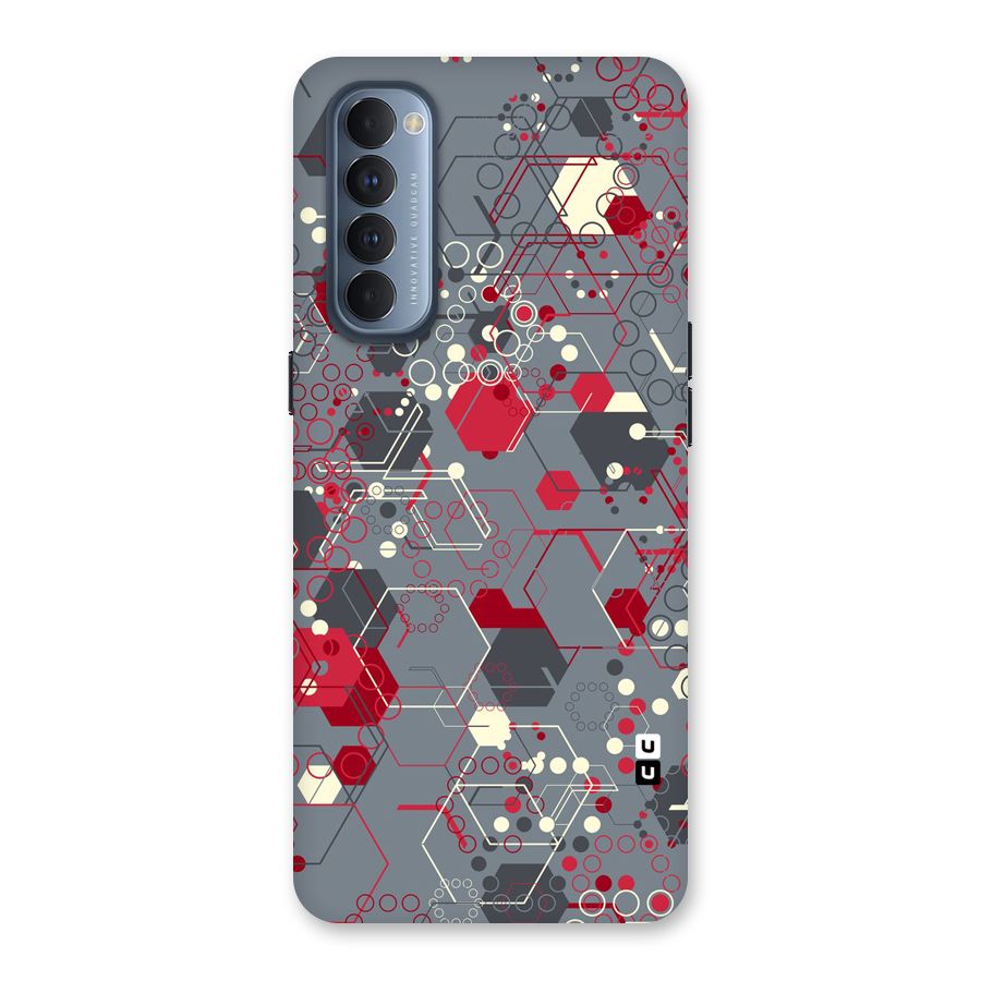 Hexagons Pattern Back Case for Reno4 Pro