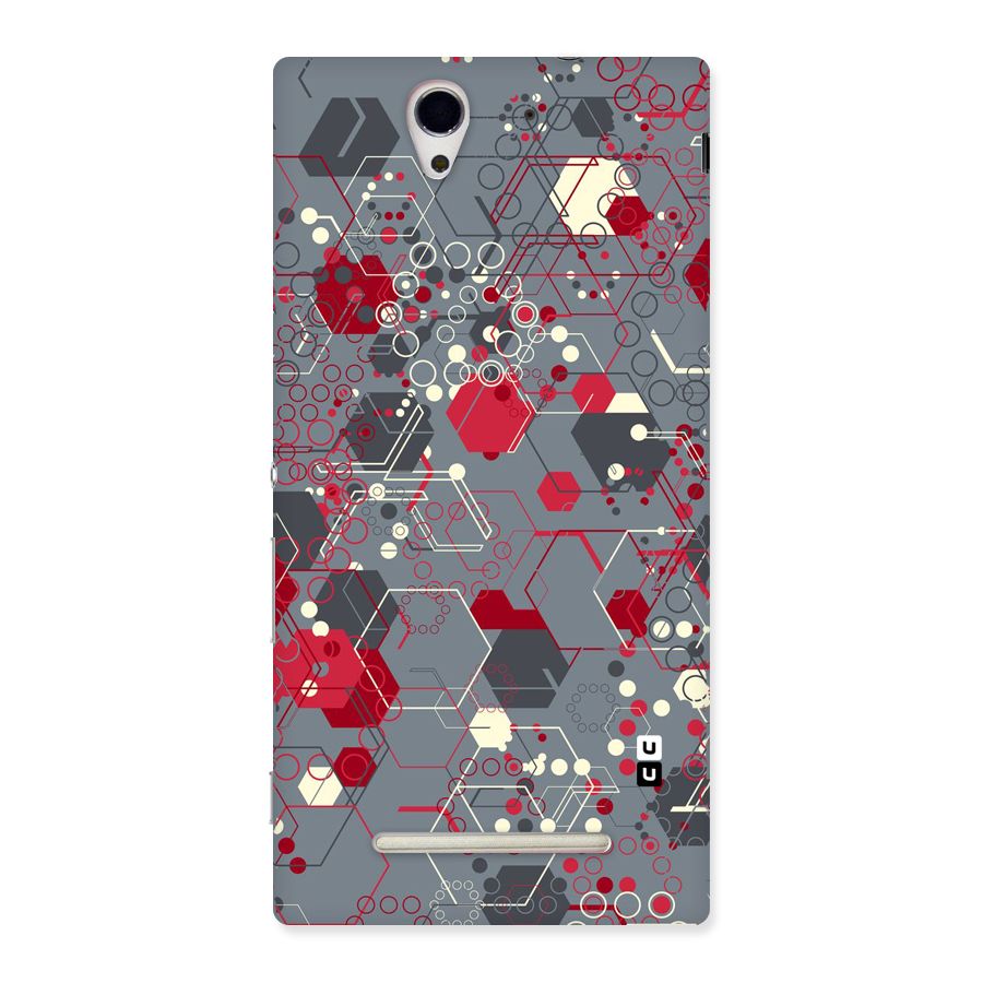 Hexagons Pattern Back Case for Sony Xperia C3