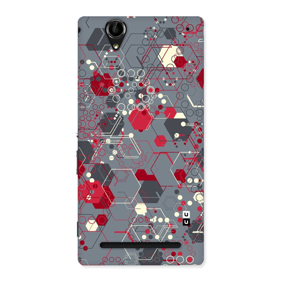 Hexagons Pattern Back Case for Sony Xperia T2