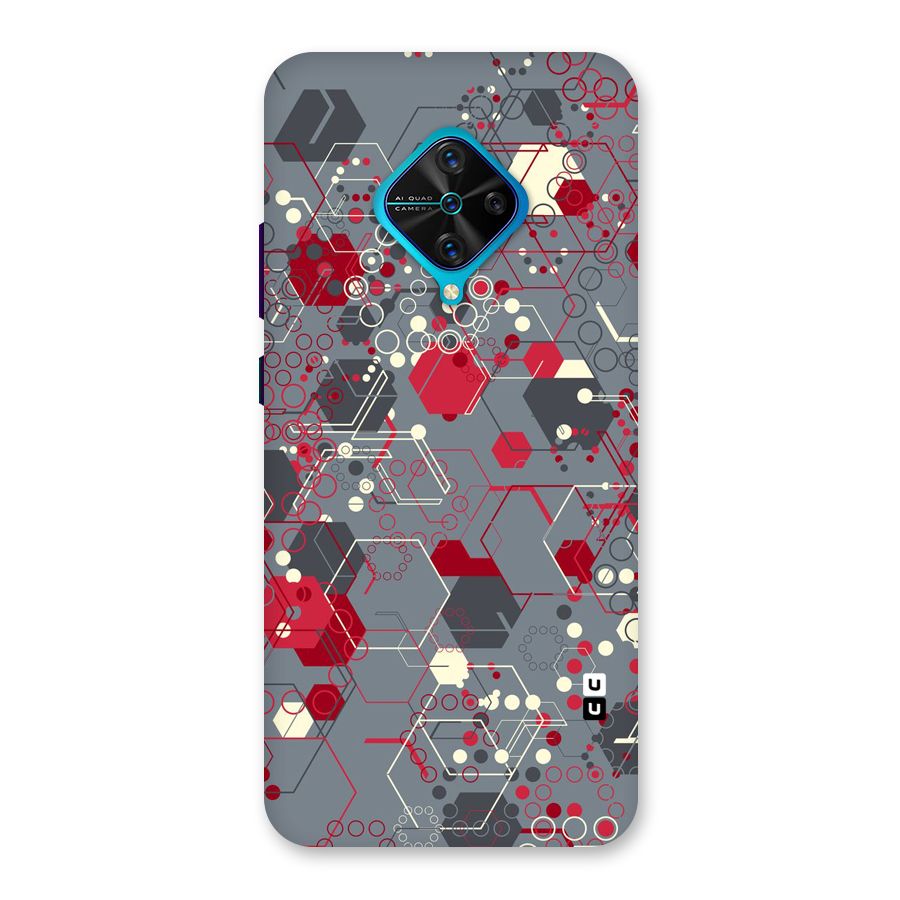 Hexagons Pattern Back Case for Vivo S1 Pro