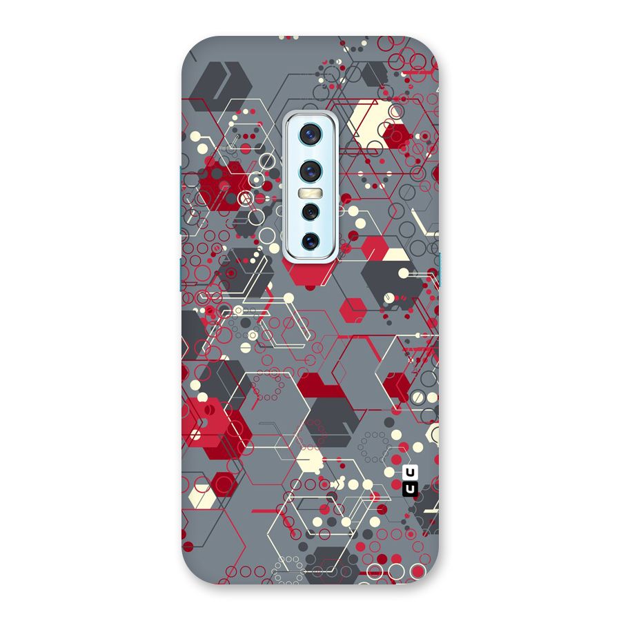 Hexagons Pattern Back Case for Vivo V17 Pro