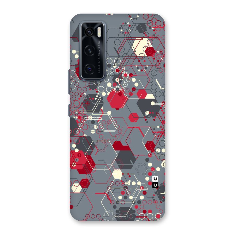 Hexagons Pattern Back Case for Vivo V20 SE