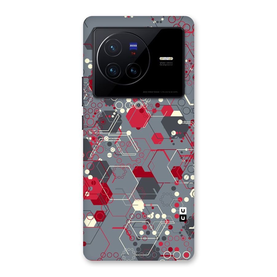 Hexagons Pattern Back Case for Vivo X80