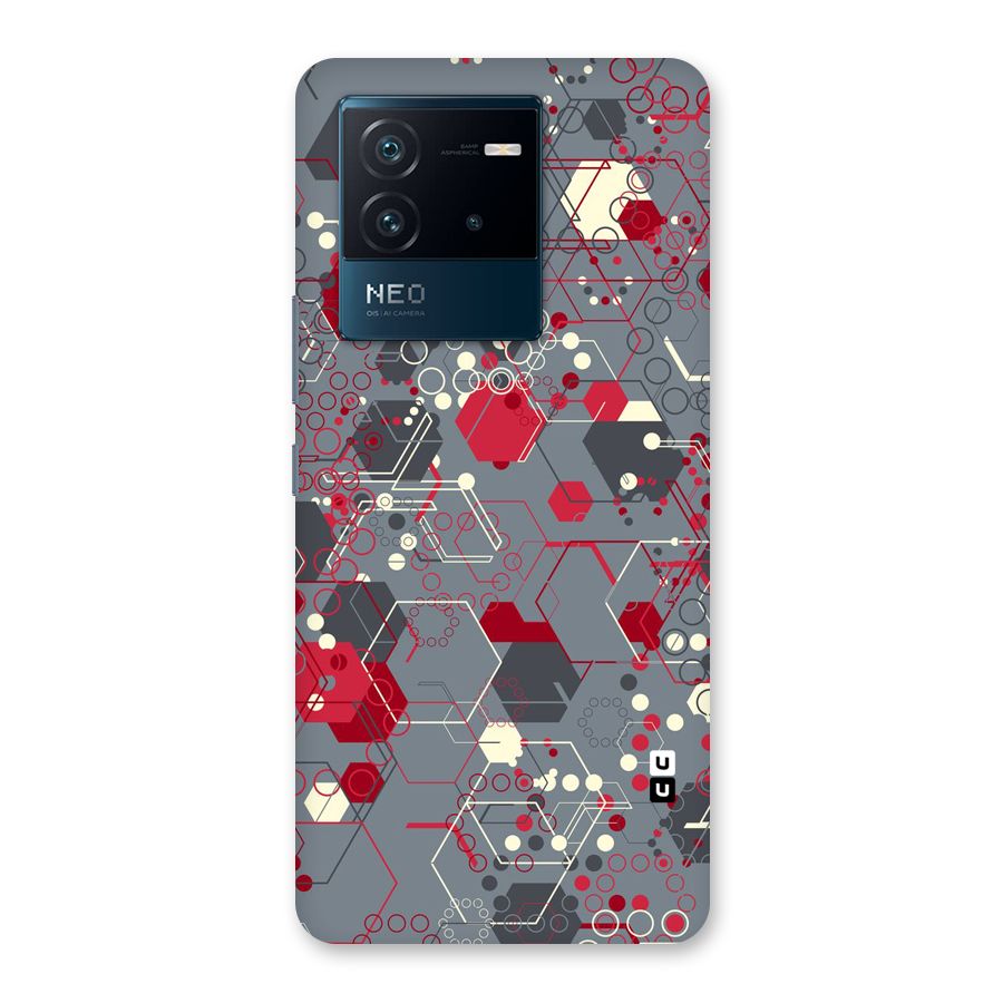 Hexagons Pattern Back Case for Vivo iQOO Neo 6 5G