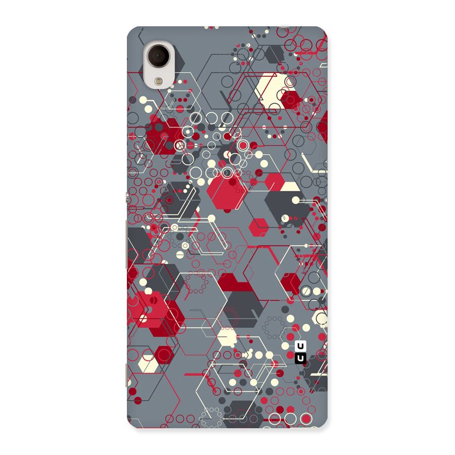Hexagons Pattern Back Case for Xperia M4 Aqua