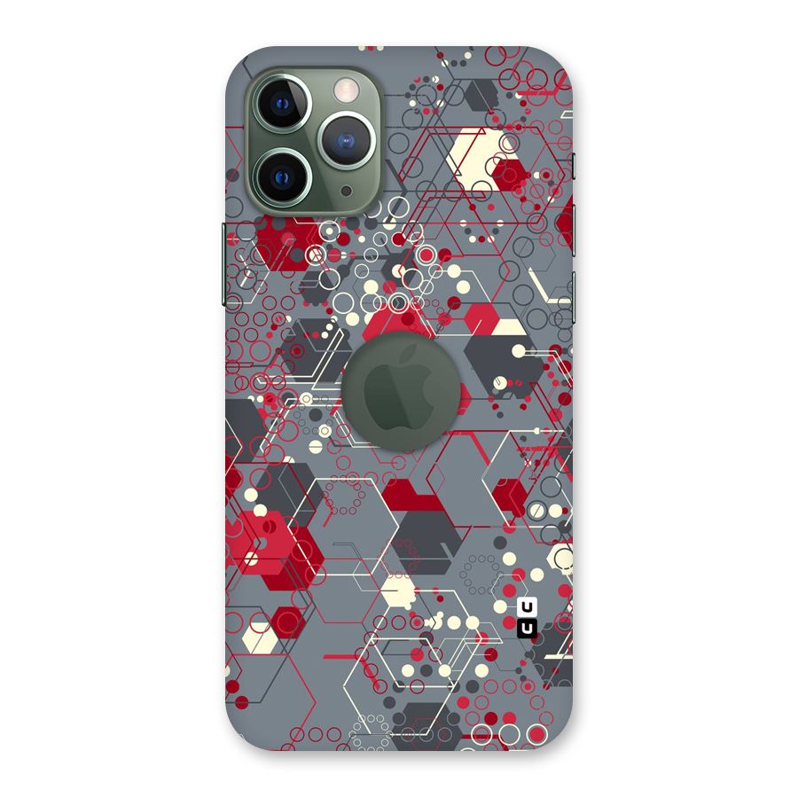 Hexagons Pattern Back Case for iPhone 11 Pro Logo  Cut