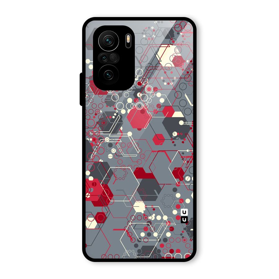 Hexagons Pattern Glass Back Case for Mi 11x