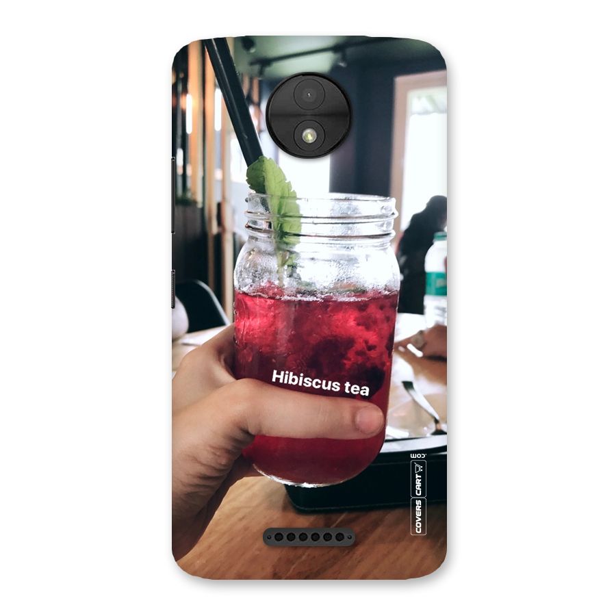 Hibiscus Tea Back Case for Moto C