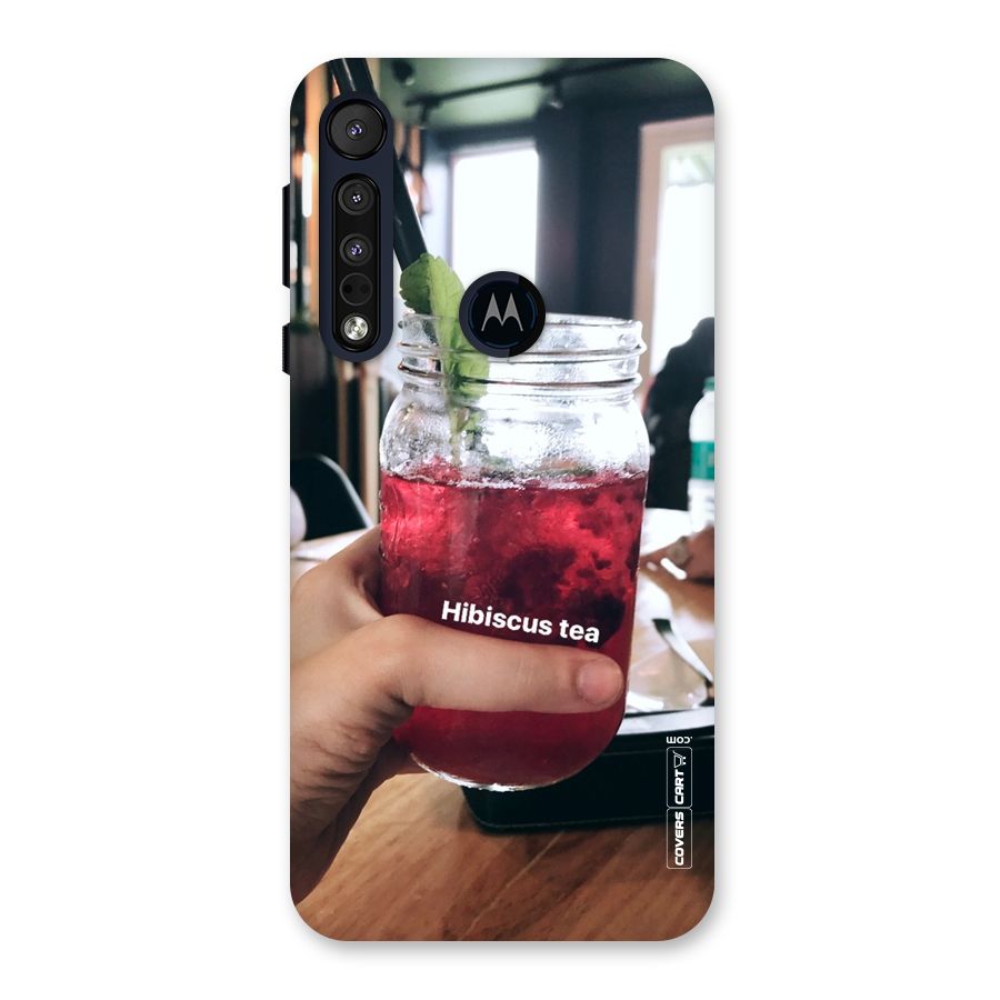 Hibiscus Tea Back Case for Motorola One Macro