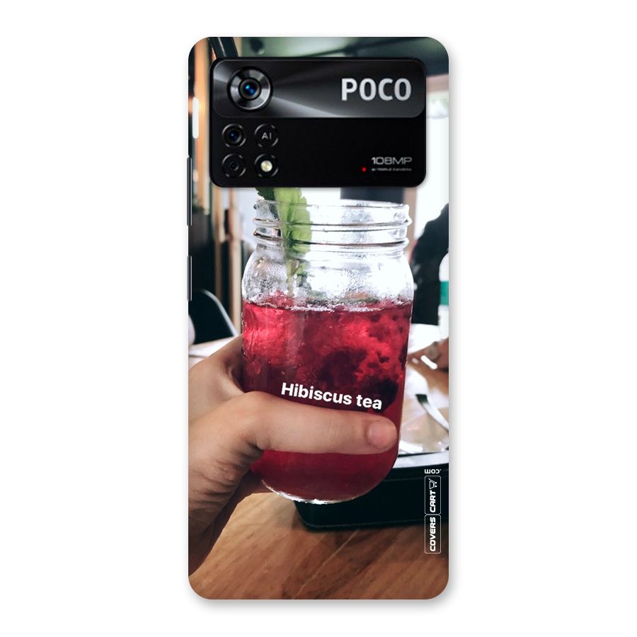 Hibiscus Tea Back Case for Poco X4 Pro 5G