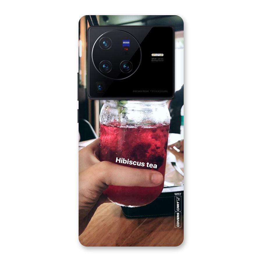 Hibiscus Tea Back Case for Vivo X80 Pro