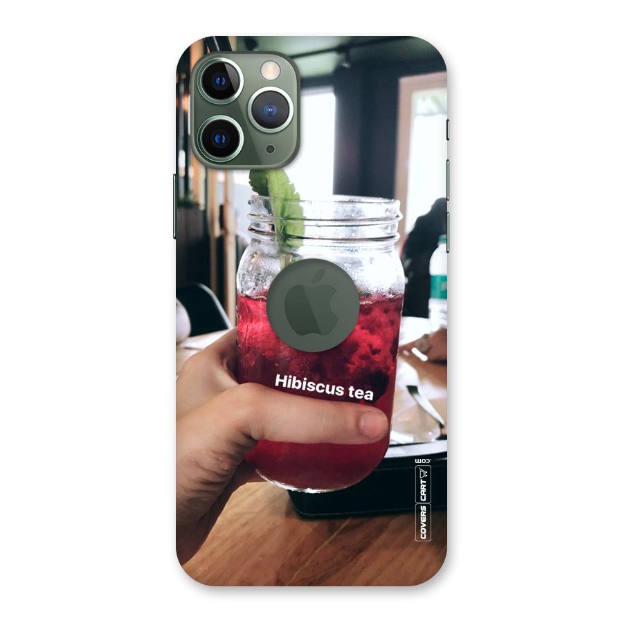 Hibiscus Tea Back Case for iPhone 11 Pro Logo  Cut