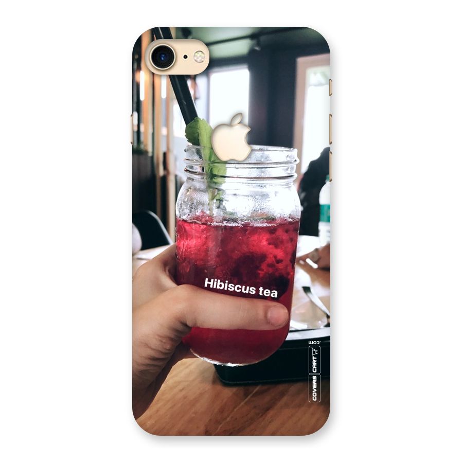 Hibiscus Tea Back Case for iPhone 7 Apple Cut