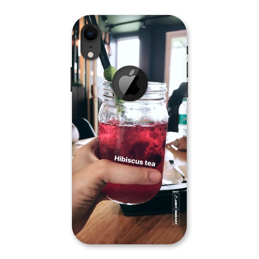 Hibiscus Tea Back Case for iPhone XR Logo Cut