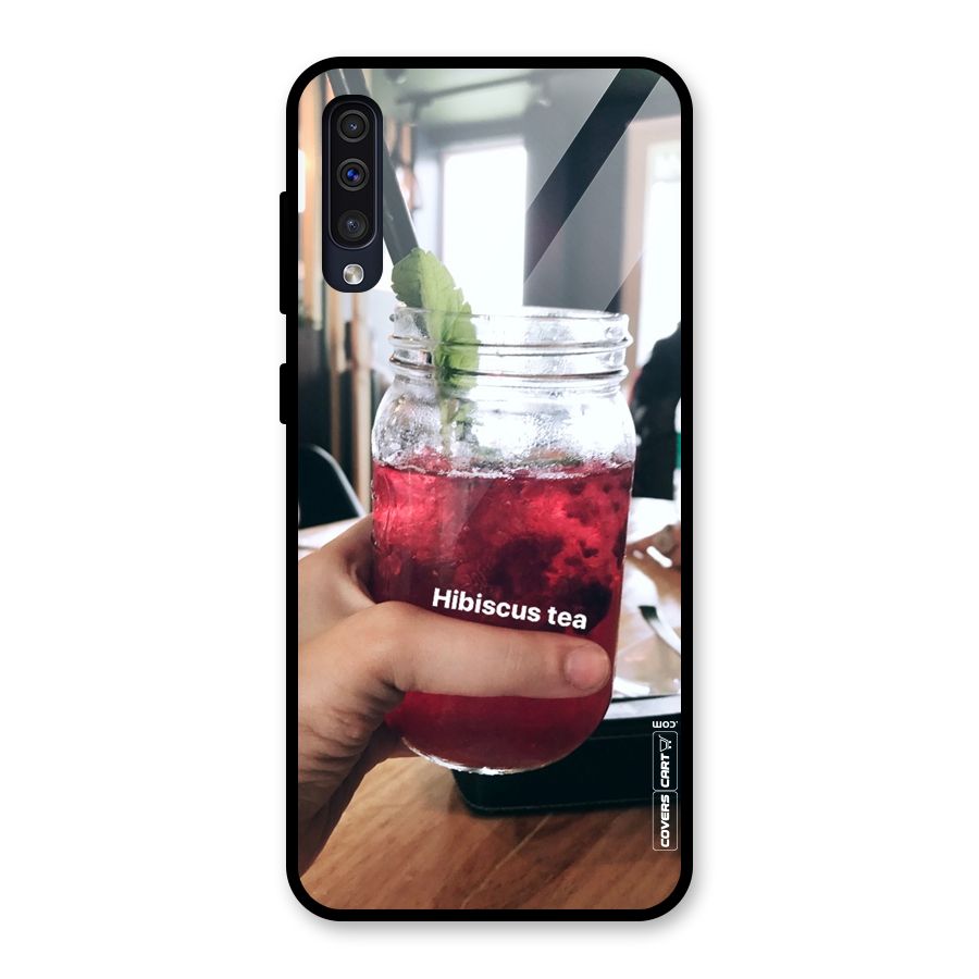 Hibiscus Tea Glass Back Case for Galaxy A30s