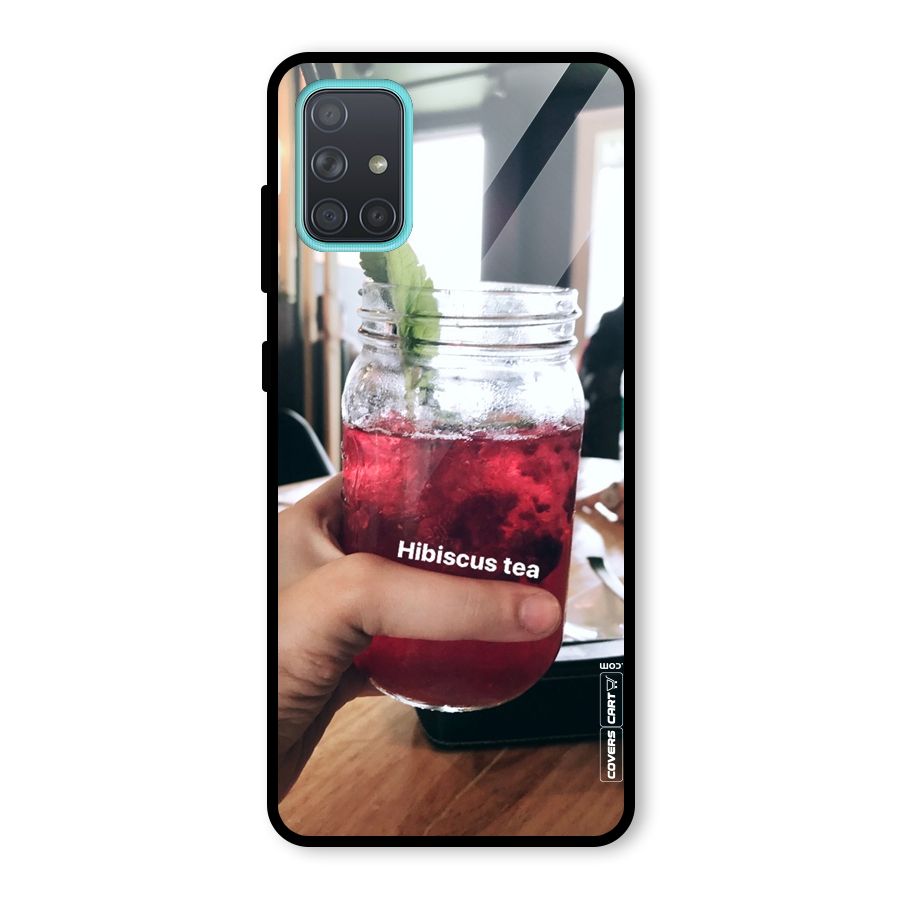 Hibiscus Tea Glass Back Case for Galaxy A71