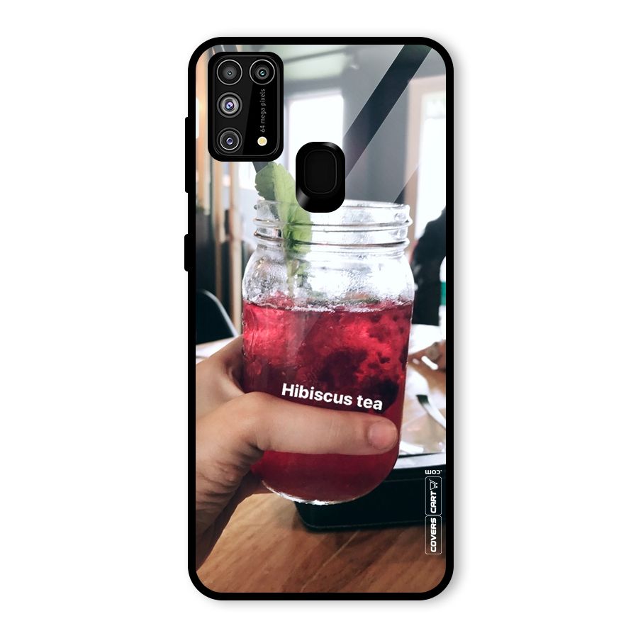 Hibiscus Tea Glass Back Case for Galaxy M31
