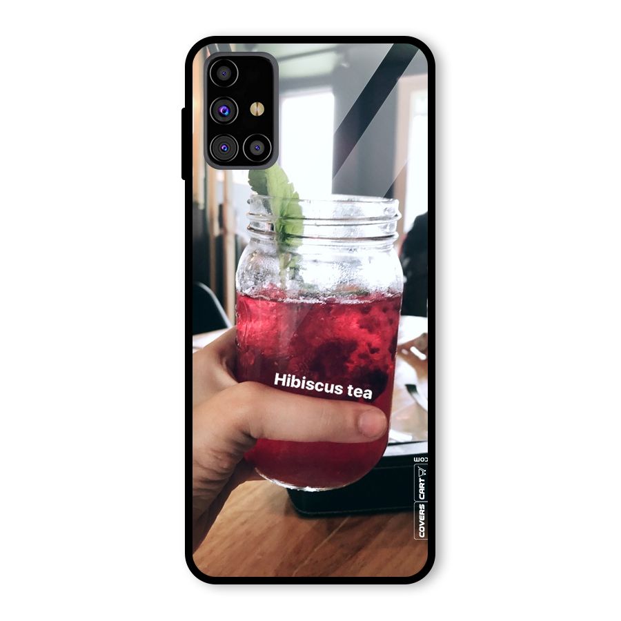 Hibiscus Tea Glass Back Case for Galaxy M31s