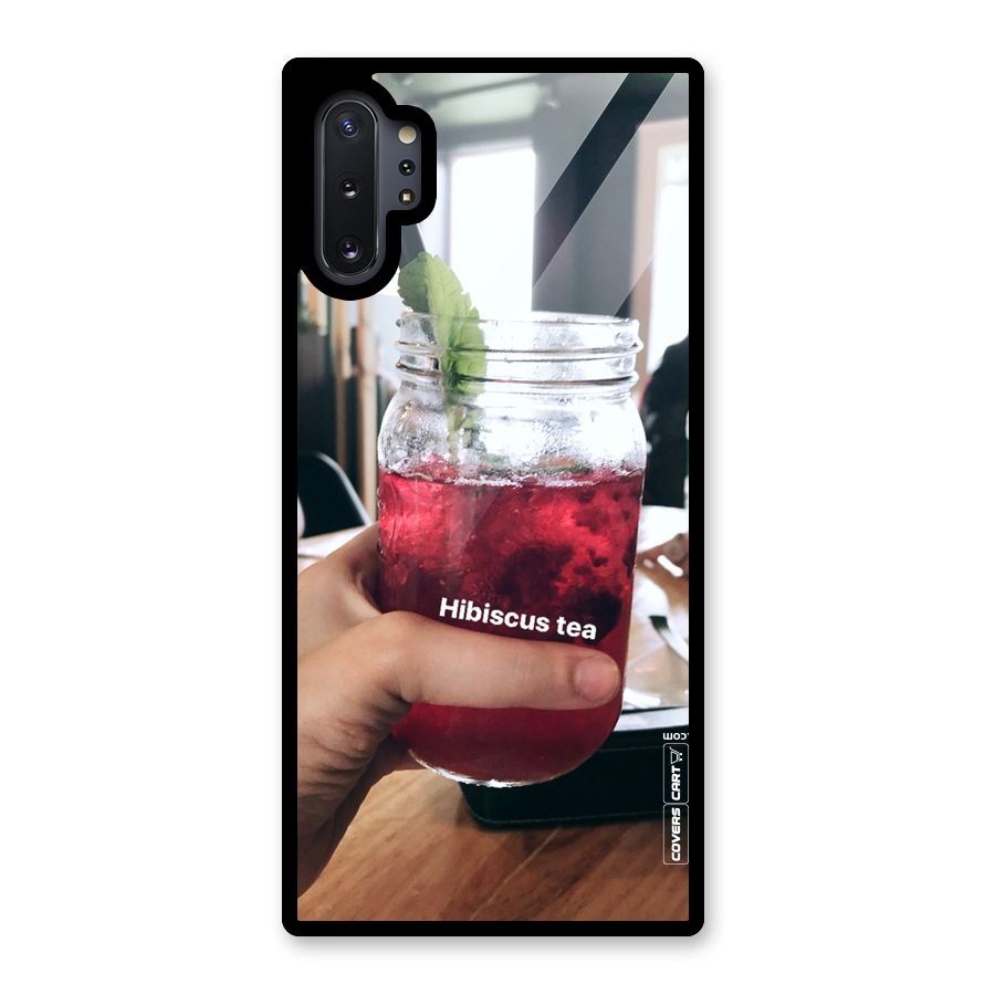 Hibiscus Tea Glass Back Case for Galaxy Note 10 Plus