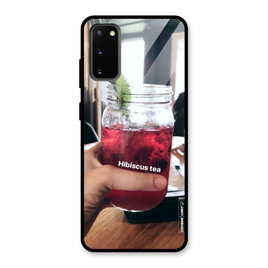 Hibiscus Tea Glass Back Case for Galaxy S20