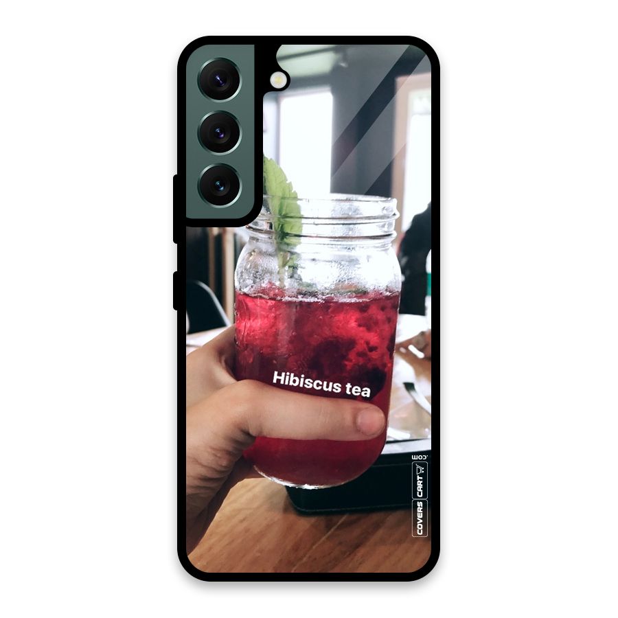 Hibiscus Tea Glass Back Case for Galaxy S22 5G
