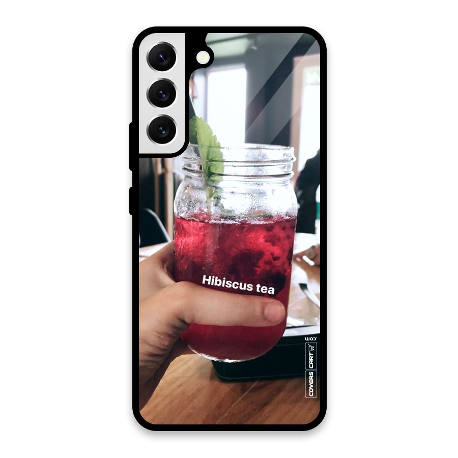Hibiscus Tea Glass Back Case for Galaxy S22 Plus 5G