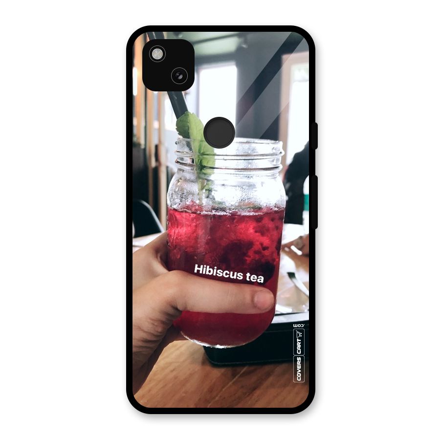 Hibiscus Tea Glass Back Case for Google Pixel 4a