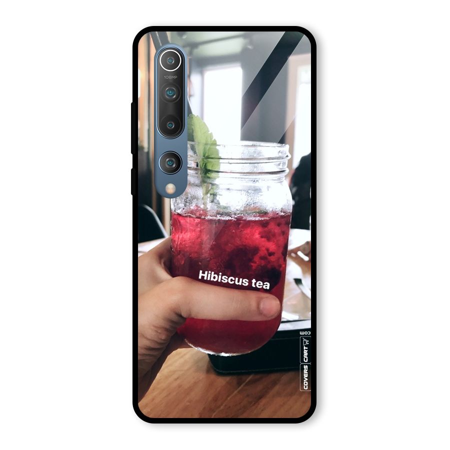 Hibiscus Tea Glass Back Case for Mi 10