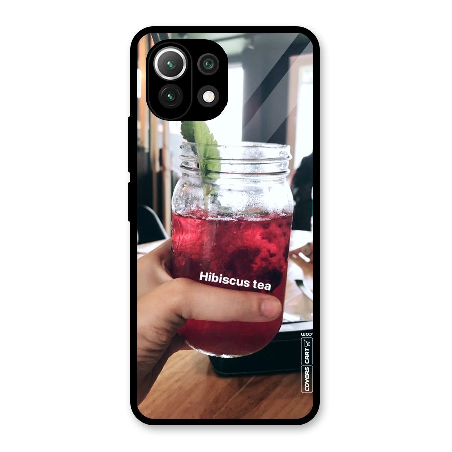 Hibiscus Tea Glass Back Case for Mi 11 Lite
