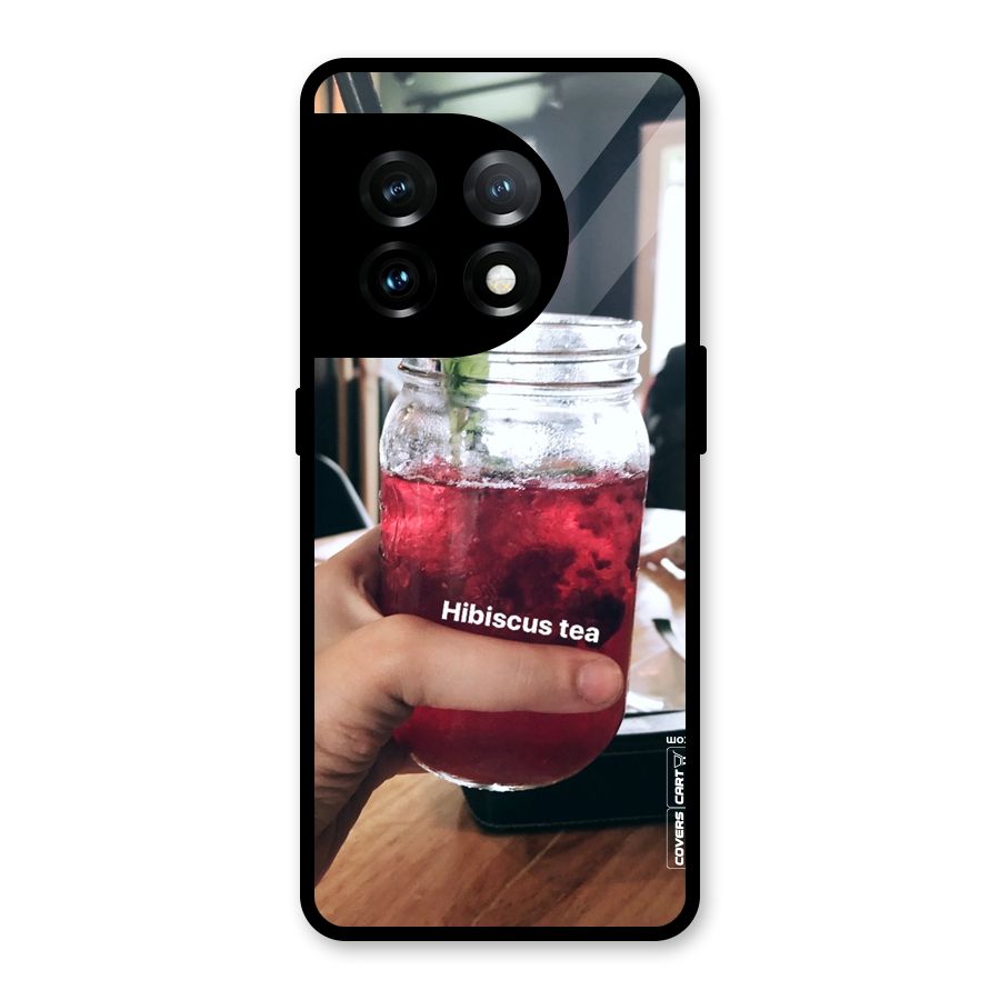 Hibiscus Tea Glass Back Case for OnePlus 11