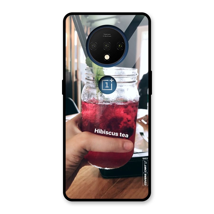 Hibiscus Tea Glass Back Case for OnePlus 7T