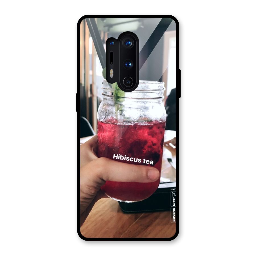 Hibiscus Tea Glass Back Case for OnePlus 8 Pro