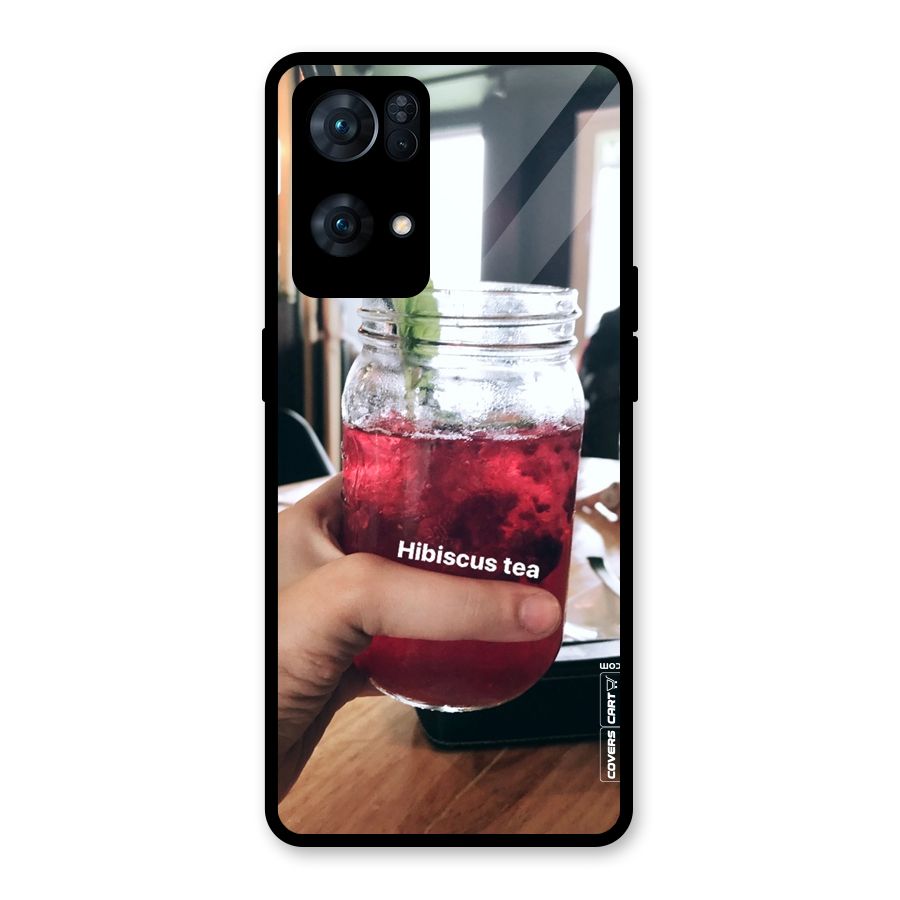 Hibiscus Tea Glass Back Case for Oppo Reno7 Pro 5G