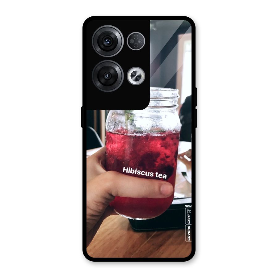 Hibiscus Tea Glass Back Case for Oppo Reno8 Pro 5G